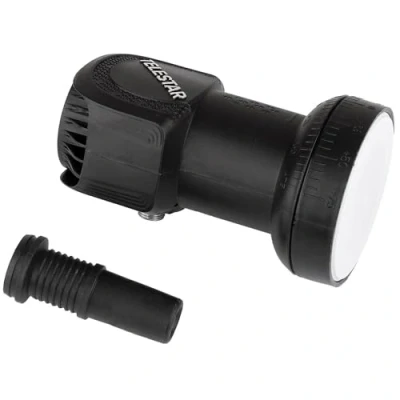 Abbildung von Telestar SkySingle HC Single LNB Anzahl der Teilnehmer: 1 Einspeiseempfang: 40 mm Wetterfest Schwarz, Hellgrau