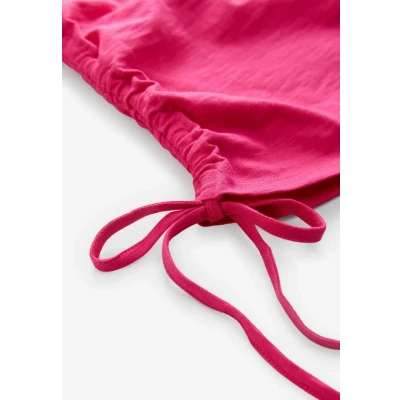 Abbildung von Next Ruched TIE Detail Top, Damen, Größe: XS, Bright pink