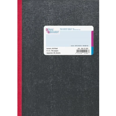 Abbildung von König &amp; Ebhardt 8615202 Kladde / Notizheft (A5, 96 Blatt, kariert, fadengeheftet)