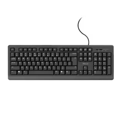 Abbildung von TRUST Primo Tastatur, Deutsches QWERTZ Layout, Flüssigkeitsgeschützt, leiser Tastenanschlag