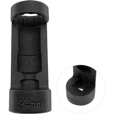 Abbildung von ZKTOOL Federbeinmuttern Steckschlüssel Werkzeug (24 mm/12PT) VM #:3353, 1/2 Zoll DR. x 24 mm, 12PT