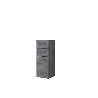 Abbildung von Pelipal Unterschrank, Holzwerkstoff, Oxid Dunkelgrau, 90,5x35x33 cm