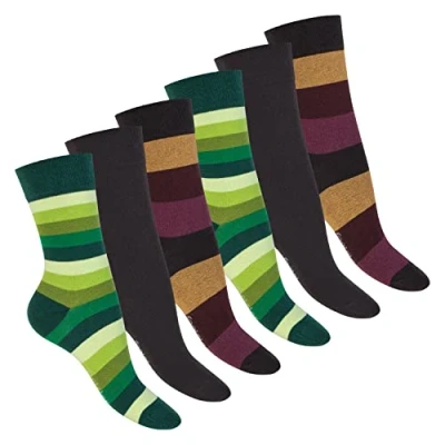 Abbildung von Footstar Damen Ringel Socken (6 Paar) Safari 35 38