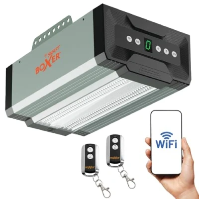 Abbildung von Boxer 5000 premium® Wi Fi Garagentoröffner inkl. 2 Stk. Fernbedienungen 1000N
