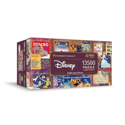 Abbildung von Trefl Puzzle Golden Age of Disney 13500 Teile Puzzle, Puzzleteile, Made in Europe
