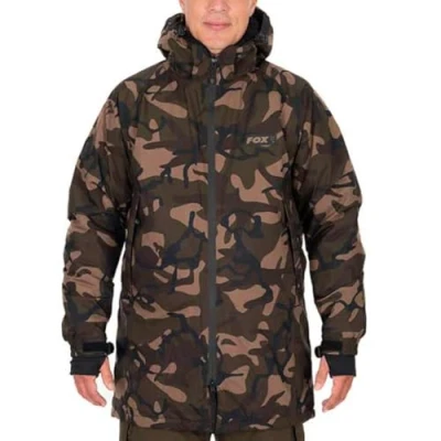 Abbildung von Fox Khaki Sherpa tec Jacket Angeljacke, Jacke für Angler, Regenjacke, Größe:M