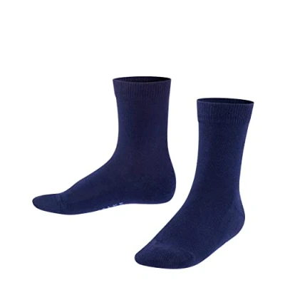 Abbildung von FALKE Unisex Kinder Socken Family K SO Baumwolle einfarbig 1 Paar, Blau (Dark Marine 6170), 23 26