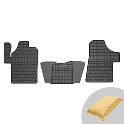 Abbildung von FROGUM EL Toro Gummimatten Ganzjähriges Set von Autofussmatte Auto Fußmatten für Mercedes Benz Viano W639 2003 2014, Vito II 14 Beständiges Gummi Material 1,5cm Schutzkante