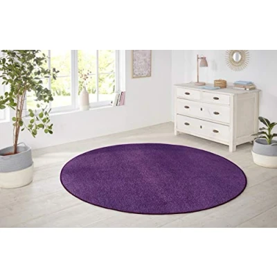 Abbildung von HANSE Home Teppich &quot;Shashi&quot;, rund, Kurzflor, Unifarben, Teppich, Weich, Esszimmer, Kinderzimmer, Flur