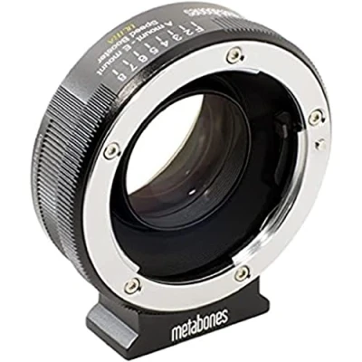 Abbildung von Metabones Sony Alpha to E Mount Speed Booster Ultra 0.71x (Black Matt), MB_SPA BM2, schwarz/Chrom