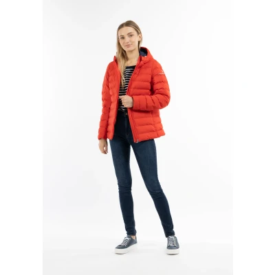 Abbildung von DREIMASTER Maritim Damen wattierte Winterjacke S / Rot 100% Polyester