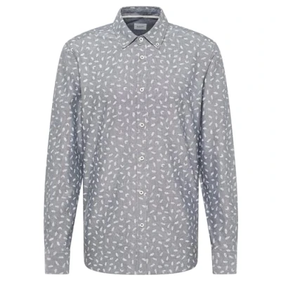 Abbildung von MUSTANG Herren Style Elmore Hemd Mit Button Down Kragen, Blue Oxford AOP 12717, M EU
