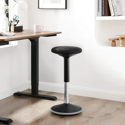 Abbildung von SONGMICS Drehstuhl, ergonomischer Arbeitshocker, 360, höhenverstellbar
