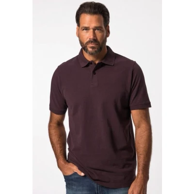 Abbildung von JP1880 Knopfleiste Kragen Poloshirt, Herren, Größe: 6XL, Dark purple