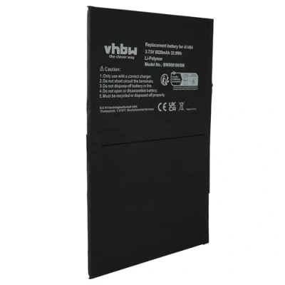 Abbildung von vhbw Akku kompatibel mit Apple iPad 5, Air, Mini A1474, A1475, MD785LL/A, MD786LL/A Pad Tablet Ersatz für 6712 6700, A1484 (8820mAh, 3.73V)