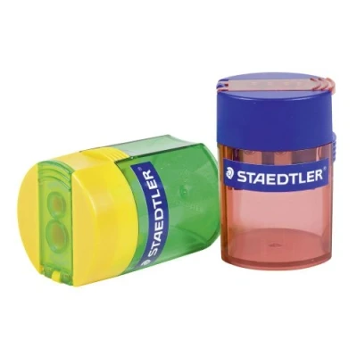 Abbildung von 10 x Staedtler Doppelspitzdose rundfarbig sortiert