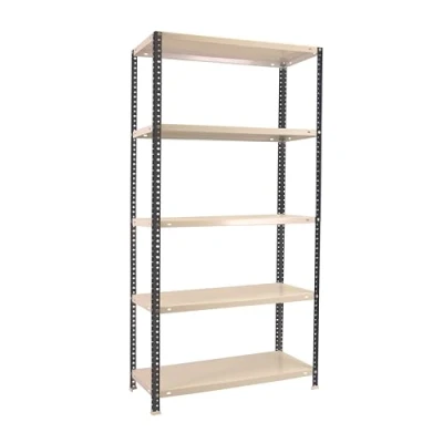 Abbildung von Simon Rack Metallregal, 5 verstellbare Regalböden, 100 kg Biegepunkt, 1800 x 800 500 mm, mit Schrauben, Lagerregal, Anthrazit/Weiß Comfort