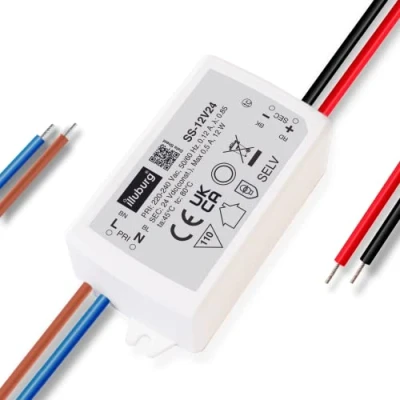 Abbildung von illuburg LED Trafo 24V 12W Flackerfrei für Strip Lampe Netzteil Treiber Transformator Driver Power Supply