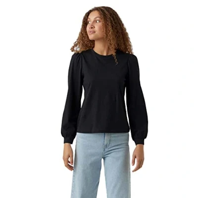 Abbildung von Vero Moda Vmkerry LS O NECK VMA NOOS Langarmshirt, Damen, Größe: XS, Black