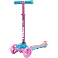 Abbildung von HUDORA Scooter Flitzkids 2.0 I Stabiler Kinderscooter mit großer Trittfläche Höhenverstellbarer &amp; transportierbarer Mini Dreirad Roller für bis zu 50kg Dreiradscooter aus Aluminium Kinder