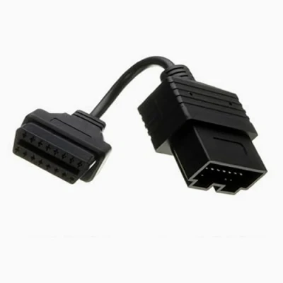 Abbildung von Bolwins H87CS OBD 2 II Verlängerungskabel 20Pin auf 16Pin Diagnose Adapter für KIA Autos, 20 cm, Stecker Buchse, OBD2 Interface