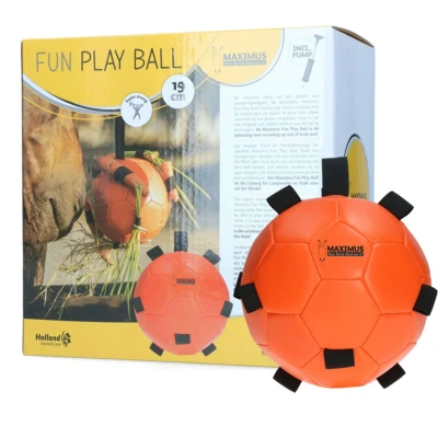 Abbildung von Maximus Lustiger Spielball Blau 19 Orange