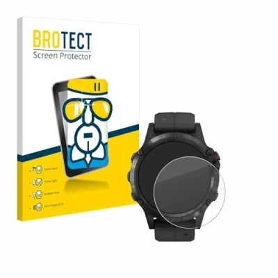 Abbildung von BROTECT Schutzglas für Garmin Fenix 5 Plus (47 mm) Schutzfolie Panzer Folie Glas [Extrem Kratzfest 9H, Anti Fingerprint, Ultra Transparent]