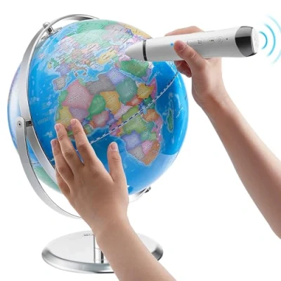 Abbildung von VEVOR Sprechender Globus, 228,6 mm, Interaktiver Globus für Kinder, Pädagogischer mit intelligentem sprechendem Stift, LED Nachtlicht, USB Schnittstelle, Geschenke Kinder (Sprache: Englisch)