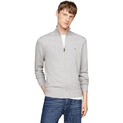 Abbildung von Tommy Hilfiger Cardigan PIMA ORG CTN CASHMERE ZIP THRU