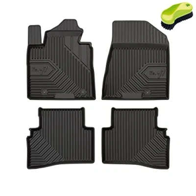 Abbildung von FROGUM No.77 Gummimatten Ganzjahresset von Auto Fußmatten Autofussmatten für Hyundai Tucson III 2015 2020, Kia Sportage IV 2018 Langlebiges TPE Material