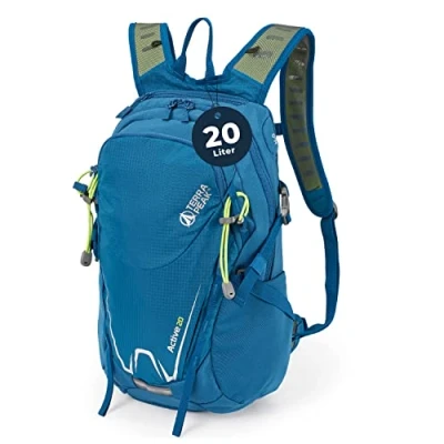 Abbildung von Terra Peak Sportrucksack Active 20, 20L klein mit YKK Reißverschluss Trekkingrucksack Hüftgurt