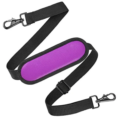 Abbildung von YOUSHARES Schultertasche Tragegurt Verstellbarer Ersatzgurt mit Metall Karabinerhaken für Taschen, Gepäck, Seesäcke, Laptop Taschen (Violett)
