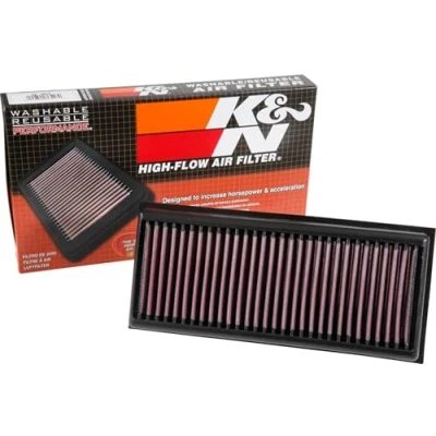 Abbildung von K&amp;N 33 3072 Motorluftfilter: Hochleistung, Prämie, Abwaschbar, Ersatzfilter,Erhöhte Leistung, 2014 2019 (C63, GLC63, GLC63 AMG S, G500, G550, G550 4x4, S63 AMG)