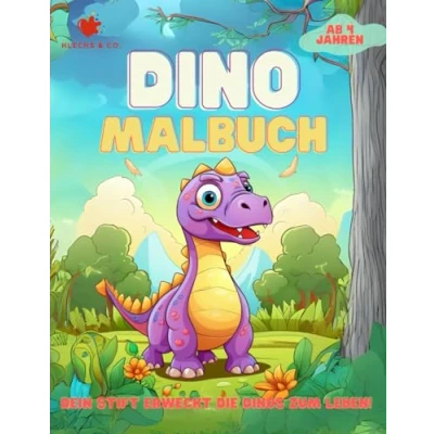 Abbildung von Dino Malbuch: Dein Stift erweckt die Dinos zum Leben!
