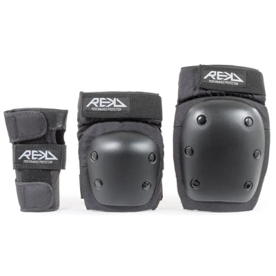 Abbildung von Heavy Duty Knie / Ellenbogen Handgelenk Protektor Pack schwarz XL