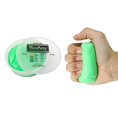 Abbildung von CanDo TheraPutty Antimikrobiell Knetmasse 170 g grün (medium)