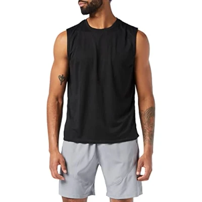 Abbildung von MEETYOO Tank Top Herren, Achselshirts Sport Ärmelloses Shirt Unterhemd Fitness Sleeveless Tshirt für Running Jogging Gym