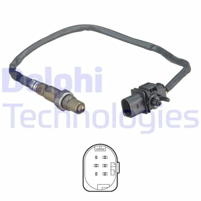 Abbildung von DELPHI ES20553 12B1 Lambdasonde Breitband Lambda Sonde, beheizt ALFA ROMEO: 159 Sportwagon, Limousine, GT