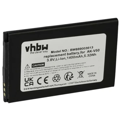 Abbildung von vhbw 1x Akku Ersatz für Emporia AK V50 4G Handy Smartphone Telefon (1400 mAh, 3,8 V, Li Ion)