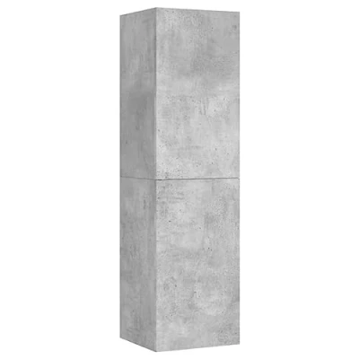 Abbildung von vidaXL TV Schrank Hängeschrank Wohnwand Anbauwand Fernsehwand Wand Wandschrank Wohnzimmer Betongrau 30,5x30x110cm Holzwerkstoff