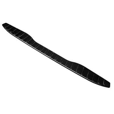 Abbildung von Aroba AR180 BL Edelstahl Schwarz Black Chrome Ladekantenschutz kompatibel mit Ford S Max BJ. 5.2006 8.2015 passgenau Abkantung Farbe Anthrazit