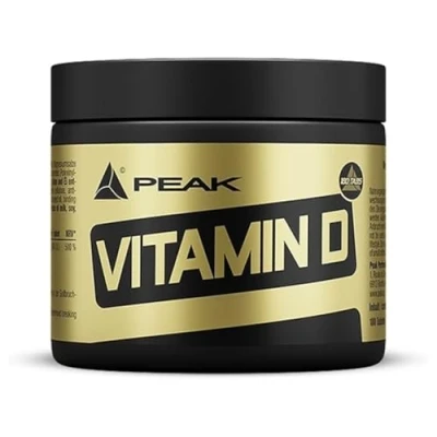 Abbildung von PEAK Vitamin D 180 Tabletten I 360 Portionen Jahresvorrat 1000 i.U. pro Portion für Knochen und Immunsystem hochdosiert 90 g