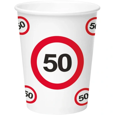 Abbildung von Cup 50 Jahre Verkehrszeichen 8 Stück