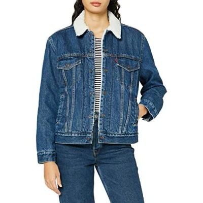 Abbildung von Levi&#039;s Trucker Übergangsjacke, Damen, Größe: Large, Rough and tumble