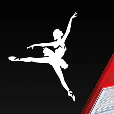 Abbildung von Hellweg Druckerei Auto Aufkleber Tänzerin Ballerina Ballett Musik Sticker Heckscheibenaufkleber