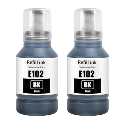 Abbildung von SHUOLEI 102 Tinte ET 2850 4850 3850 2856 4856 Tintenflasche Kompatibel mit Epson Tintenpatronen Nachfülltinte Multipack für Ecotank 2750 2756 4750 2851 15000