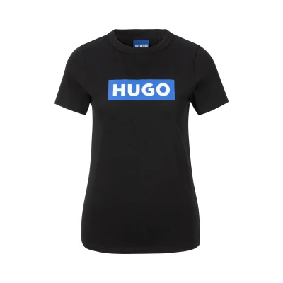 Abbildung von HUGO Classic Tshirt print, Damen, Größe: 3XL, Black