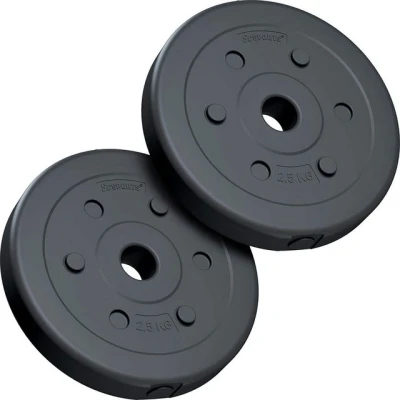 Abbildung von ScSPORTS® Hantelscheiben Set Ø 30mm Kunststoff Gewichtsscheiben Gewichte