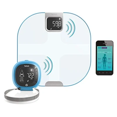 Abbildung von TEFAL Body Partner YD3094S1 Personenwaage, vernetzt, Gesundheits kompatibel, Google Fit integriertes Sport und Ernährungscoaching