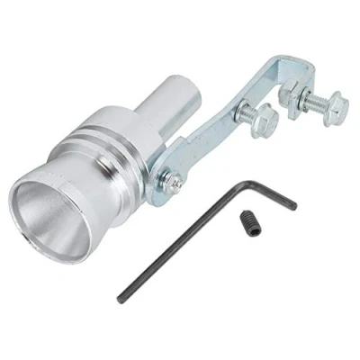 Abbildung von exhaust turbo,Auspuff Pfeife, Turbo Sound Simulator Aluminiumlegierung Tail Throat Auspuff Schalldämpfer Auto Modified Part TC XL